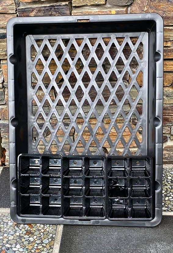 Large Seedling Tray Plastic Tray 485mm X 350mm X 70mm Egmont Seeds